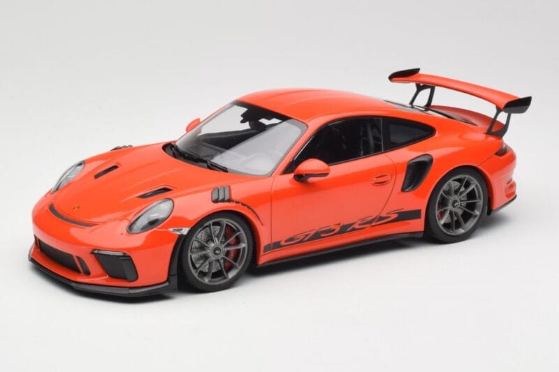 Porsche 911 991.2 GT3 RS Lava Orange & Llantas Plata Minichamps 1:18 155068225 Metal