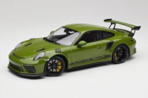 Porsche 911 991.2 GT3 RS Lizard Verde Con Llantas Negras Minichamps 1:18 155068233 Metal
