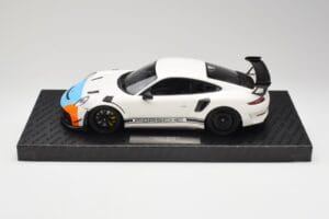 Porsche 911 991.2 GT3 RS Manthey Racing Blanco & Azul & Naranja Minichamps 1:18 MR-911-GT3RS-1805 Metal