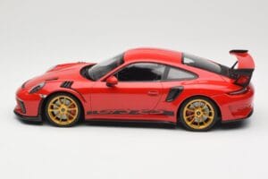 Porsche 911 991.2 GT3 RS Rojo con Llantas Doradas Minichamps 1:18 155068220 Metal - imagen 3 de 6