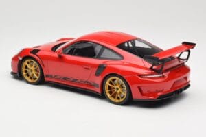 Porsche 911 991.2 GT3 RS Rojo con Llantas Doradas Minichamps 1:18 155068220 Metal - imagen 5 de 6