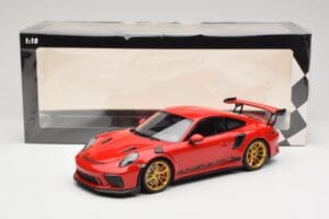 Porsche 911 991.2 GT3 RS Rojo con Llantas Doradas Minichamps 1:18 155068220 Metal - imagen 6 de 6