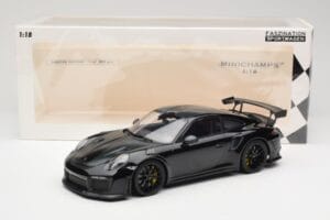 Porsche 911 991.2 GT3 RS Weissach Package Negro Con Llantas Negras Minichamps 1:18 153068321 Metal - imagen 6 de 6