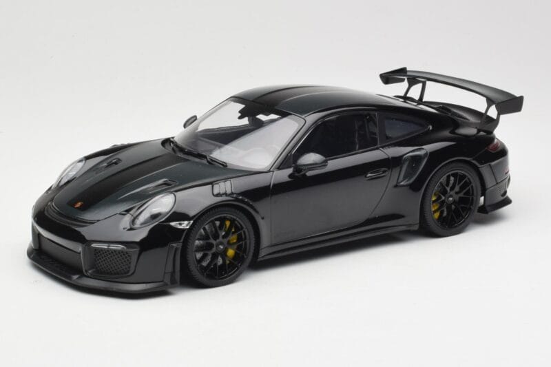 Porsche 911 991.2 GT3 RS Weissach Package Negro Con Llantas Negras Minichamps 1:18 153068321 Metal