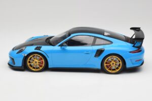 Porsche 911 991.2 GT3 RS Weissach Package Azul & Llantas Doradas Minichamps 1:18 153068232 Metal - imagen 3 de 6