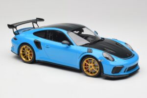 Porsche 911 991.2 GT3 RS Weissach Package Azul & Llantas Doradas Minichamps 1:18 153068232 Metal - imagen 4 de 6