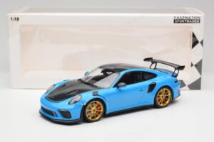 Porsche 911 991.2 GT3 RS Weissach Package Azul & Llantas Doradas Minichamps 1:18 153068232 Metal - imagen 6 de 6