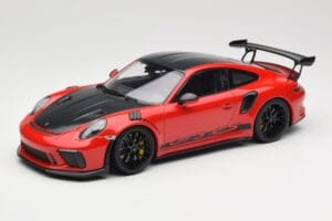 Porsche 911 991.2 GT3 RS Weissach Package Guards Red Llantas Negras Minichamps 1:18 153068223 Metal