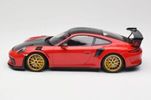 Porsche 911 991.2 GT3 RS Weissach Package Guards Red Llantas Magnesio Doradas Minichamps 1:18 153068236 Metal - imagen 3 de 6