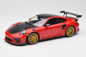 Porsche 911 991.2 GT3 RS Weissach Package Guards Red Llantas Magnesio Doradas Minichamps 1:18 153068236 Metal