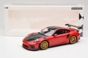Porsche 911 991.2 GT3 RS Weissach Package Guards Red Llantas Magnesio Doradas Minichamps 1:18 153068236 Metal - imagen 6 de 6