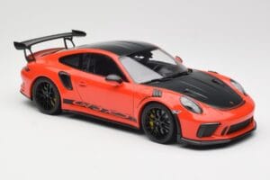 Porsche 911 991.2 GT3 RS Weissach Package Lava Orange Wording Llantas Magnesio Negras Minichamps 1:18 153068226 Metal - imagen 4 de 6