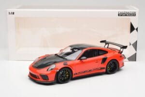 Porsche 911 991.2 GT3 RS Weissach Package Lava Orange Wording Llantas Magnesio Negras Minichamps 1:18 153068226 Metal - imagen 6 de 6