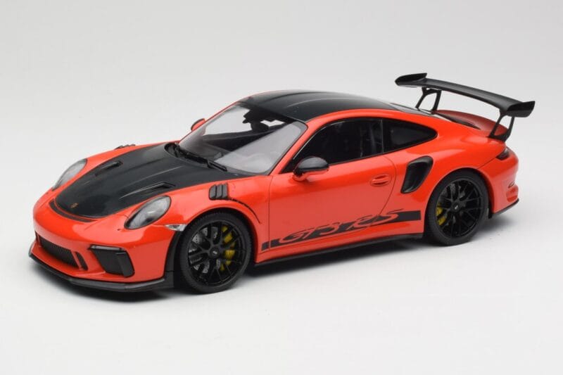 Porsche 911 991.2 GT3 RS Weissach Package Lava Orange Wording Llantas Magnesio Negras Minichamps 1:18 153068226 Metal