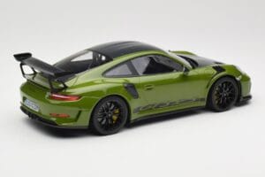 Porsche 911 991.2 GT3 RS Weissach Package Lizard Green Wording & Llantas Magnesio Negras Minichamps 1:18 155068232 Metal - imagen 2 de 6