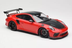 Porsche 911 991.2 GT3 RS Weissach Package Rojo con Llantas Negras Minichamps 1:18 155068230 Metal - imagen 4 de 6