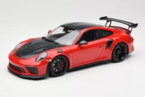 Porsche 911 991.2 GT3 RS Weissach Package Rojo con Llantas Negras Minichamps 1:18 155068230 Metal
