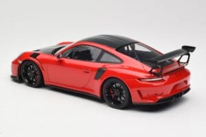Porsche 911 991.2 GT3 RS Weissach Package Rojo con Llantas Negras Minichamps 1:18 155068230 Metal - imagen 5 de 6