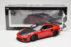 Porsche 911 991.2 GT3 RS Weissach Package Rojo con Llantas Negras Minichamps 1:18 155068230 Metal - imagen 6 de 6