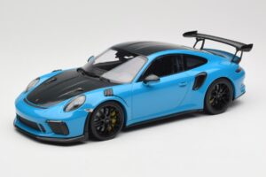 Porsche 911 991.2 GT3 RS Weissach Package Shark Blue Llantas Magnesio Negras Minichamps 1:18 153068224 Metal