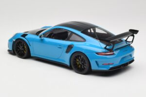 Porsche 911 991.2 GT3 RS Weissach Package Shark Blue Llantas Magnesio Negras Minichamps 1:18 153068224 Metal - imagen 5 de 6