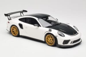 Porsche 911 991.2 GT3 RS Weissach Package Blanco Llantas Magnesio Doradas Minichamps 1:18 153068238 Metal - imagen 4 de 6
