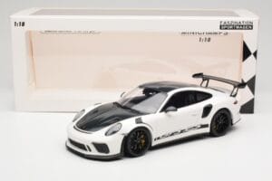 Porsche 911 991.2 GT3 RS Weissach Package Blanco Wording Llantas Magnesio Negras Minichamps 1:18 153068225 Metal - imagen 6 de 6