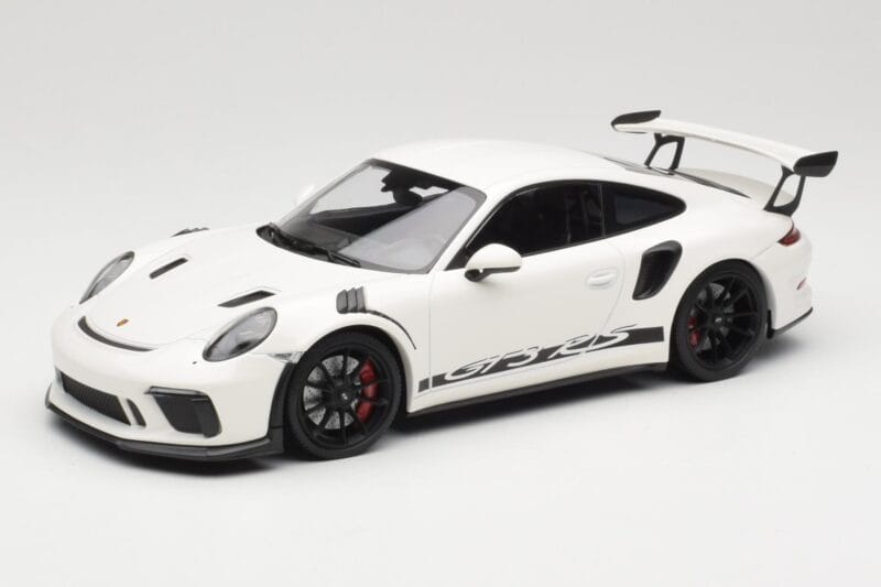 Porsche 911 991.2 GT3 RS Blanco con Llantas Negras Minichamps 1:18 155068224 Metal