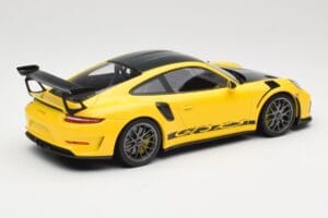 Porsche 911 991.2 GT3 RS Amarillo Weissach Package Platinum Wheels Minichamps 1:18 155068221 Metal - imagen 2 de 6