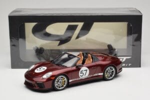 Porsche 911 991.2 Speedster Heritage Edition Cherry Metallic GT Spirit 1:18 GT929 Resina - imagen 6 de 6