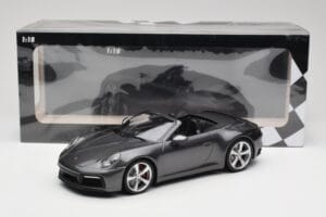 Porsche 911 992 Carrera 4S Descapotable Agate Grey Metallic Minichamps 1:18 155067336 Metal - imagen 6 de 6