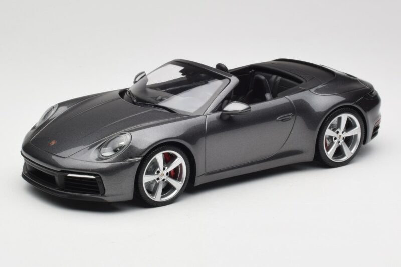 Porsche 911 992 Carrera 4S Descapotable Agate Grey Metallic Minichamps 1:18 155067336 Metal