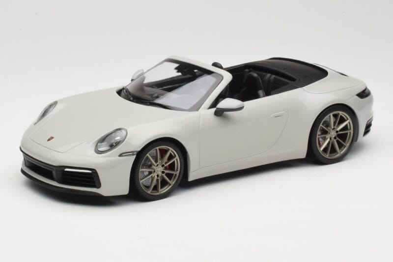 Porsche 911 992 Carrera 4S Descapotable Gris Minichamps 1:18 155067335 Metal