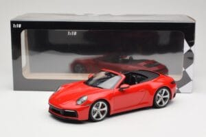 Porsche 911 992 Carrera 4S Descapotable Rojo Minichamps 1:18 155067331 Metal - imagen 6 de 6