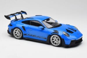 Porsche 911 992 GT3 RS Azul & Llantas Plata & Decor Negro Minichamps 1:18 153062234 Metal - imagen 4 de 6