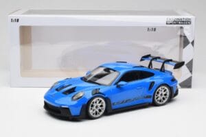Porsche 911 992 GT3 RS Azul & Llantas Plata & Decor Negro Minichamps 1:18 153062234 Metal - imagen 6 de 6