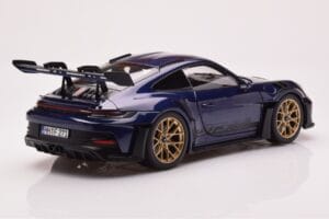 Porsche 911 992 GT3 RS Gentian Azul Metálico Norev 1:18 187363 Metal - imagen 3 de 8