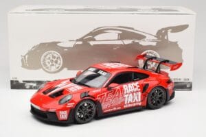 Porsche 911 992 GT3 RS Getspeed Race Taxi Guards Red Minichamps 1:18 110062040 Metal - imagen 8 de 8