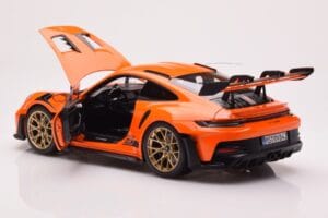 Porsche 911 992 GT3 RS Gulf Naranja Norev 1:18 187360 Metal - imagen 5 de 8