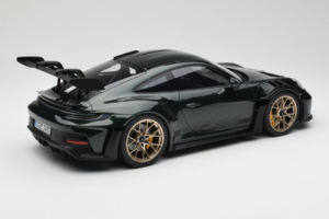 Porsche 911 992 GT3 RS Jet Green Metallic Black Norev 1:12 127532 Metal - imagen 2 de 6