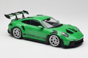 Porsche 911 992 GT3 RS Python Verde & Llantas Plata & Decor Negro Minichamps 1:18 153062235 Metal - imagen 4 de 6