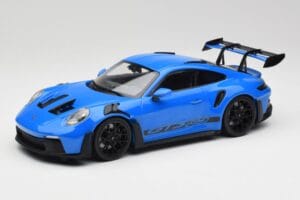 Porsche 911 992 GT3 RS Shark Azul & Llantas Negras Minichamps 1:18 153062233 Metal