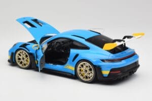 Porsche 911 992 GT3 RS Shark Azul & Amarillo Decor Concept Minichamps 1:18 911992001 Metal - imagen 5 de 8
