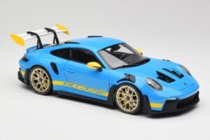 Porsche 911 992 GT3 RS Shark Azul & Amarillo Decor Concept Minichamps 1:18 911992001 Metal - imagen 6 de 8