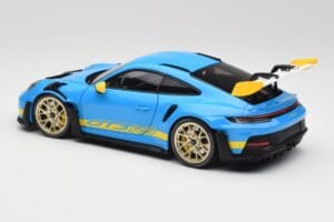 Porsche 911 992 GT3 RS Shark Azul & Amarillo Decor Concept Minichamps 1:18 911992001 Metal - imagen 7 de 8