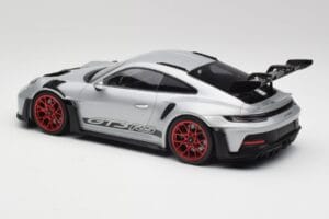 Porsche 911 992 GT3 RS Plata & Llantas Rojas Minichamps 1:18 153062241 Metal - imagen 5 de 6