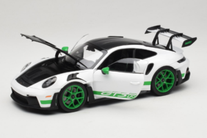 Porsche 911 992 GT3 RS Tribute to Carrera RS White Python Green Norev 1:18 187372 Metal - imagen 2 de 8