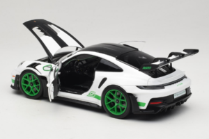 Porsche 911 992 GT3 RS Tribute to Carrera RS White Python Green Norev 1:18 187372 Metal - imagen 5 de 8