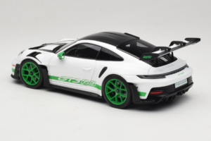 Porsche 911 992 GT3 RS Tribute to Carrera RS White Python Green Norev 1:18 187372 Metal - imagen 7 de 8