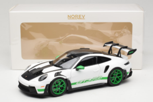 Porsche 911 992 GT3 RS Tribute to Carrera RS White Python Green Norev 1:18 187372 Metal - imagen 8 de 8